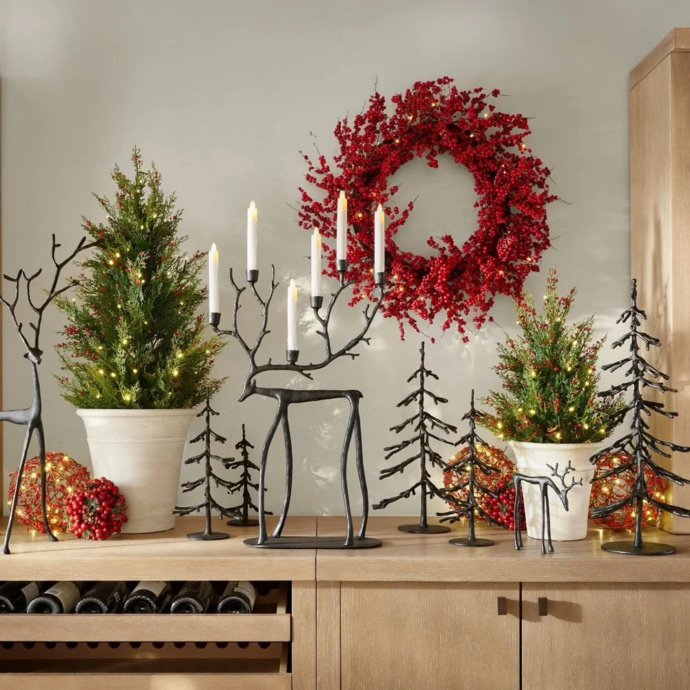 Pottery Barn Sculpted tree 1/ Medium/ 14” NiB